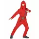 Red ninja star costume for boys, Size: 4-6 years (110-120 cm), image 2