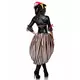 Sexy luxury red corset pirate costume for women, image 2