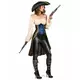 Brown pirate costume for women, Size: Small, image 2