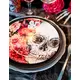 10 Floral Skeleton Paper Plates 23 cm, image 2