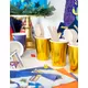 10 25 cl gold metallic cardboard cups, image 2