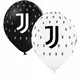 12 Juventus svarte og hvite lateksballonger 30 cm, bilde 2