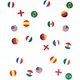 150 Multi-Nation Flag Table Confetti, image 2