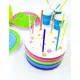 16 thin white candles with bobeches 12 cm, image 2