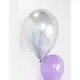 6 satengsølv lateksballonger 28 cm, bilde 2