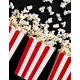 6 røde og hvite popcornbokser i papp, 7 x 12,5 cm, bilde 2