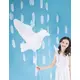 White dove foil balloon 77 x 66 cm, image 2