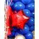 Red star foil balloon 53 x 46 cm, image 2