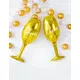 Gullfarget Cheers-folieballong 28 x 80 cm, bilde 2