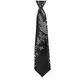 Black tie with transparent sequins for adults, image 2