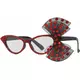 50s glasses with red bow for women, image 2