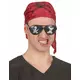 Adult pirate black glasses, image 2