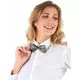 Adult silver bow tie, image 2