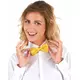 Adult satin yellow bow tie, image 2