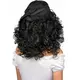 Black pirate wig for women, image 2