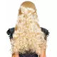 Long blonde wig with small braids for women, image 2
