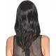 Luxury black mid-length women's wig - 170g, image 2