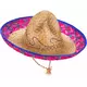 Meksikansk sombrero med rosa og blå kant for voksne, bilde 2