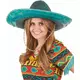 Voksen grønn meksikansk sombrero, bilde 2