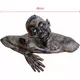Life-size zombie bust Halloween decor, image 2