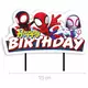 Cake topper Happy Birthday Spidey and his friends 17.5 cm, image 2