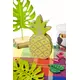 Yellow and green wooden pineapple decoration 12 cm, image 2
