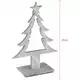 Grey wooden Christmas tree decoration 25 x 11 x 8 cm, image 2