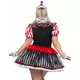 Sexy svart og hvitt harlekinkostyme for kvinner i pluss størrelse, Størrelse: X-Large/XX-Large (48-52), bilde 2