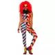 Two-tone creepy clown costume for women, image 2