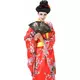 Rødt Geisha-kostyme for kvinner, Størrelse: Small, bilde 2