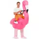 Stort rosa flamingokostyme til voksne, bilde 2