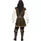 Brown pirate costume for men, Size: Medium, image 2