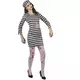 Scary zombie prisoner costume for women, Size: Small, image 2