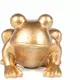Golden resin frog 10 cm, image 2