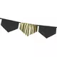 3m Black and Gold Fringe Paper Garland, image 2
