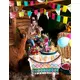 Mexican polyester garland with pompoms 2 m, image 2