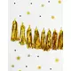 Tassel garland 12 metallic gold pompoms 1.5m, image 2