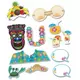 Hawaiian photobooth kit 12 accessories, image 2