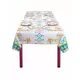 White llama plastic tablecloth 130 x 180 cm, image 2