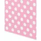 Rosa duk med hvite polkaprikker i plast 137 x 274 cm, bilde 2