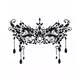 Black Wolf Adhesive Face Jewels, image 2