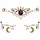 Flashy adhesive face jewels, image 2