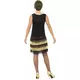 Black and gold Charleston costume for women, Size: Large, image 2