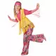 Flerfarget hippiekostyme til jenter, Størrelse: 7–9 år (120–130 cm), bilde 2
