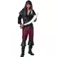Stripete piratkostyme for menn, Størrelse: Large, bilde 2