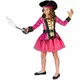 Pink and gold pirate costume for girls, Size: 3-4 years (92-104 cm), image 2