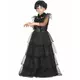 Gothic ball gown costume for girls, Size: 10-12 years (130-140 cm), image 2