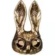 Steampunk voksen gyllen kanin halvmaske, bilde 2
