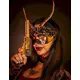 Sexy Steampunk-halvmaske for voksne, bilde 2