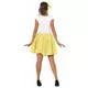 Women's 50s yellow polka dot skirt and scarf, image 2